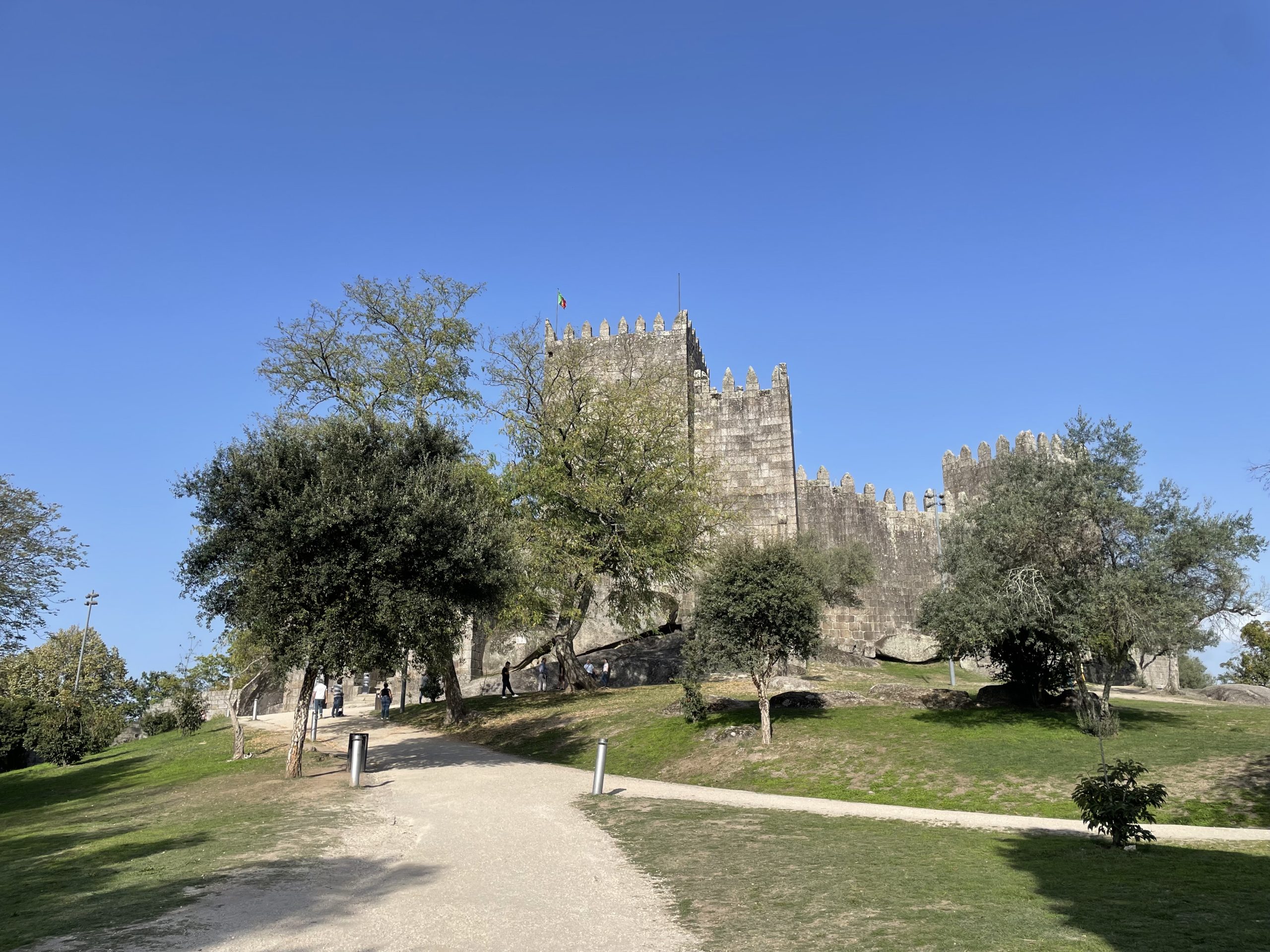 Castillo de Guimarães en el norte de Portugal