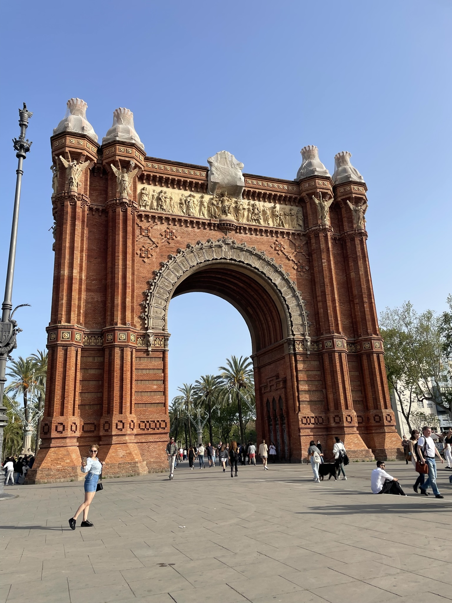 Arco de Triunfo de Barcelona junto al Parque de la Ciudadela