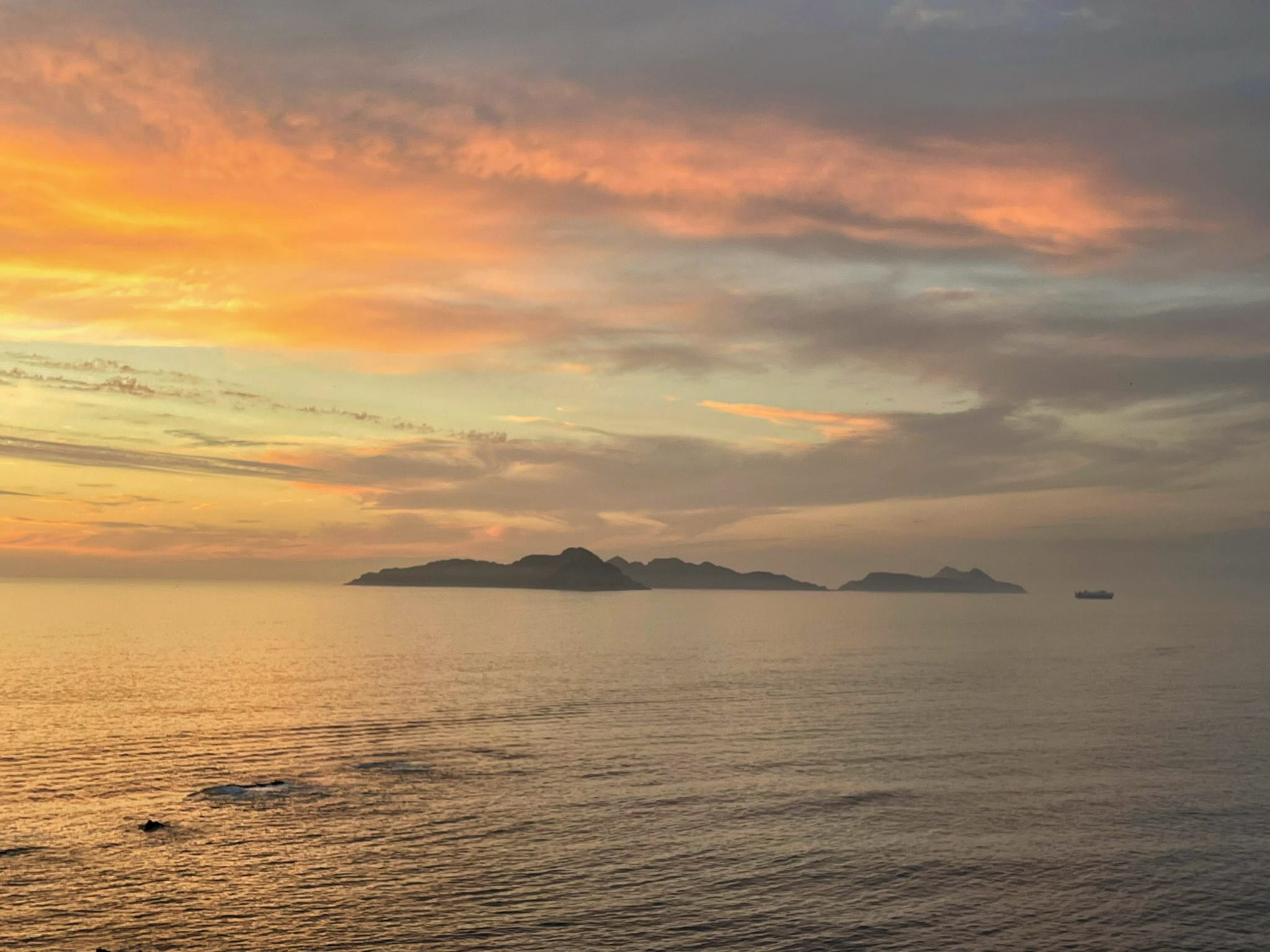 Atardecer en monteferro cerca de vigo