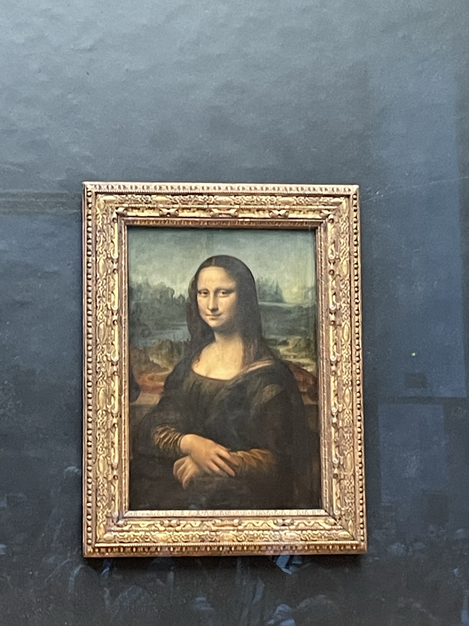 Mona Lisa en el Museo del Louvre de París