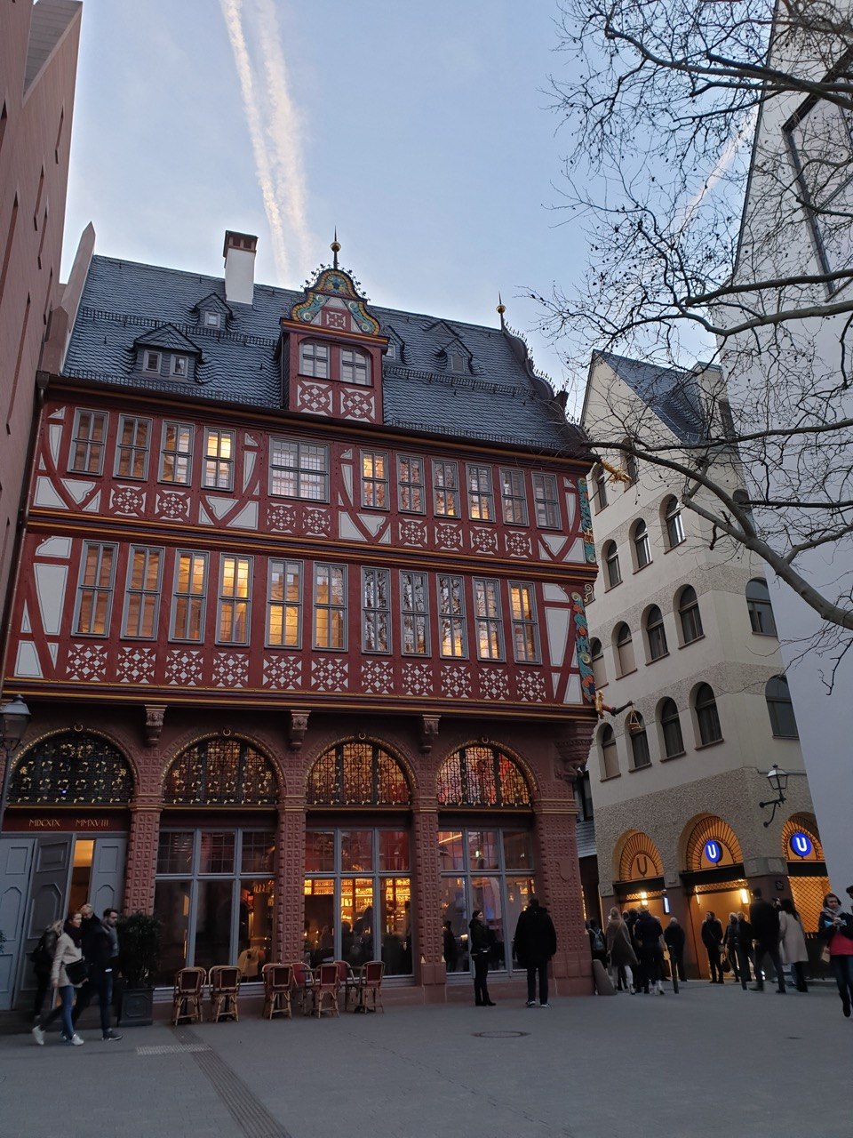 Casa tradicional del Römerberg en Frankfurt