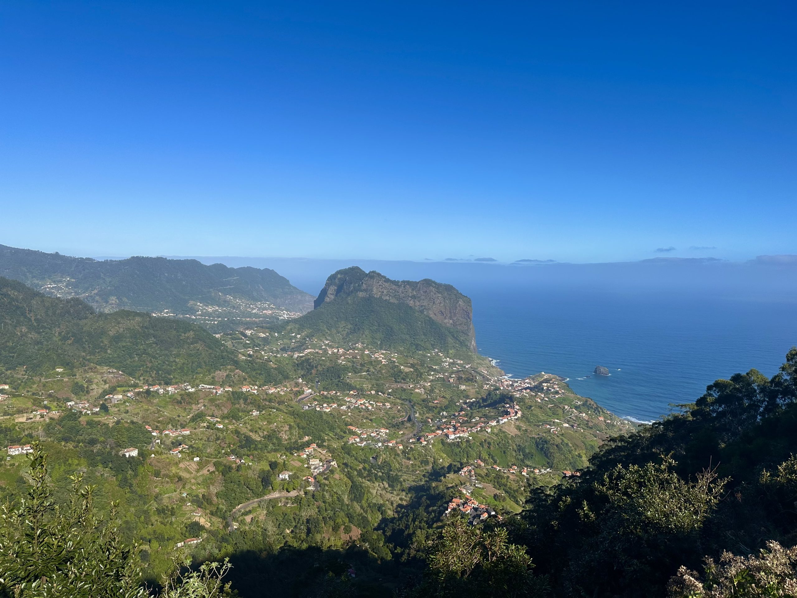 Mirador da Portela con vistas a la costa norte de Madeira