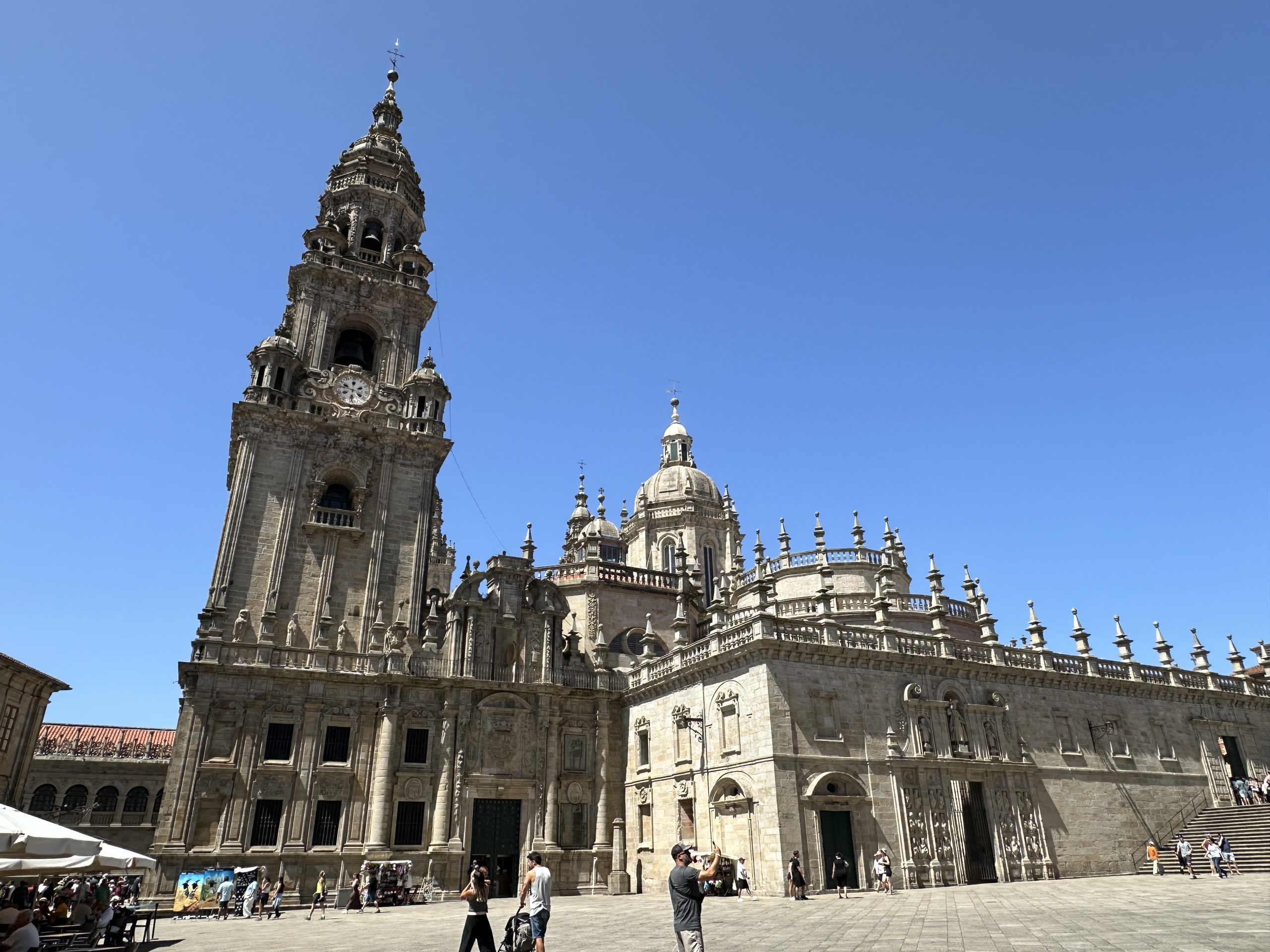 Catedral de Santiago desde Praterias en Santiago