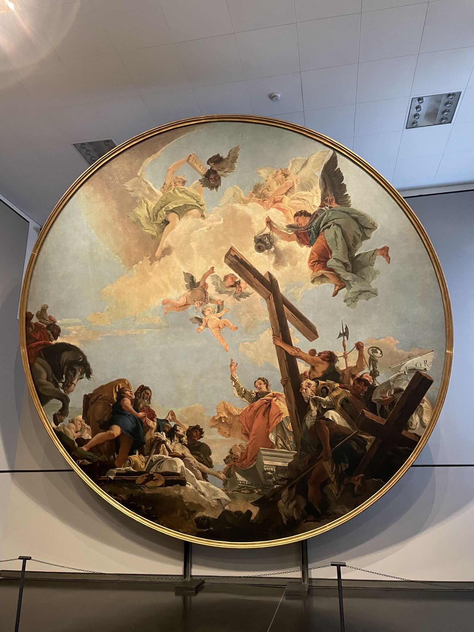 Obra de arte expuesta en las Galerías de la Academia de Venecia.