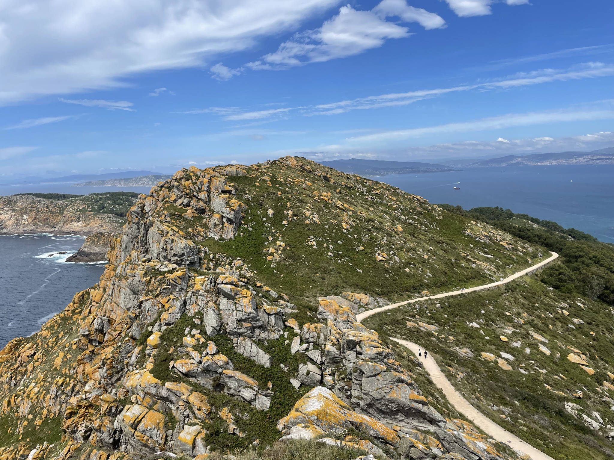 Islas cies desde la cima en vigo