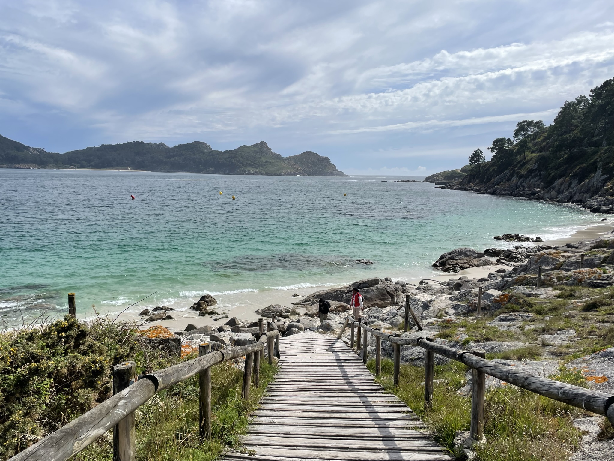 Islas cies desde playa en vigo
