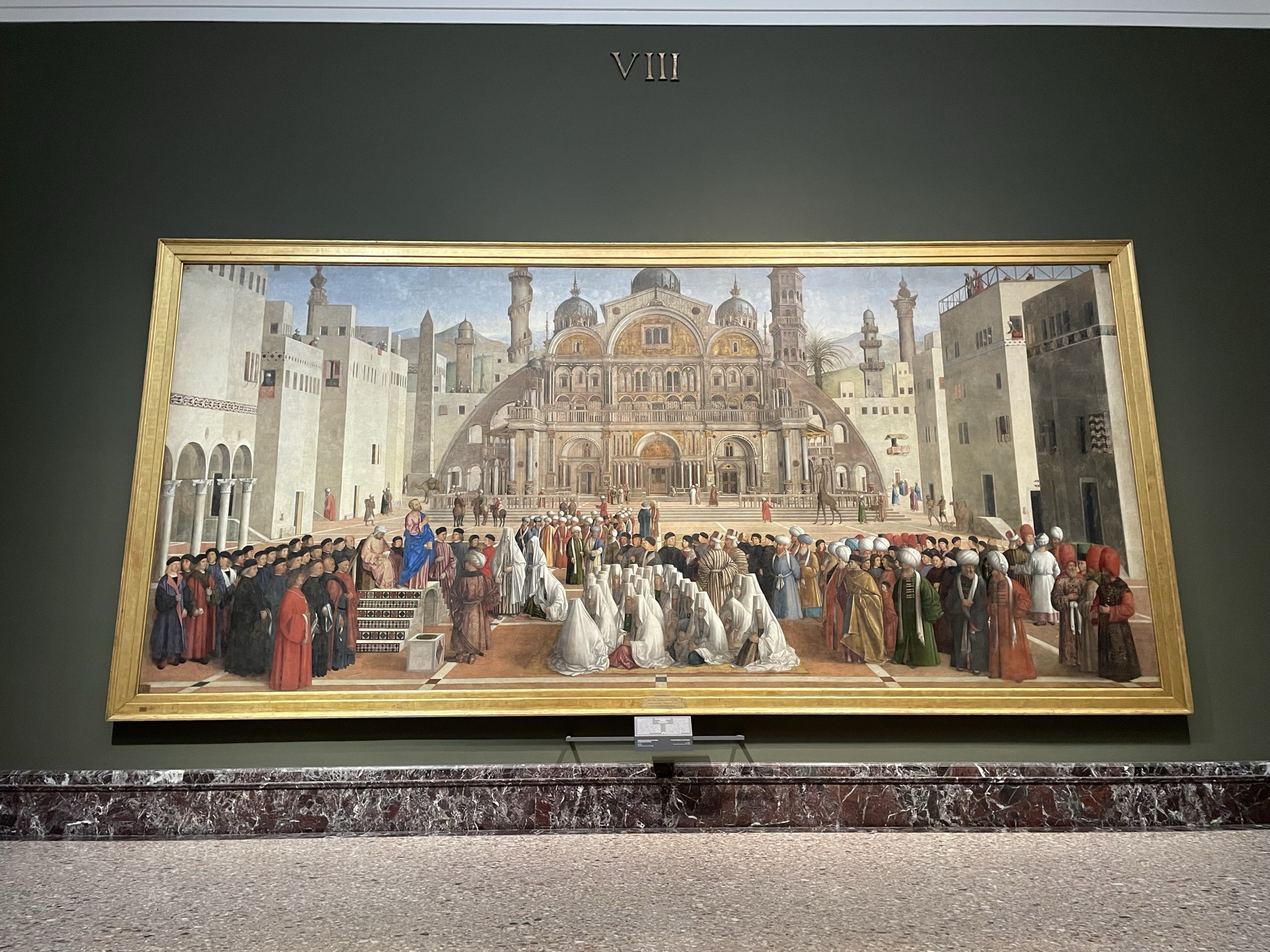Obra La predicación de San Marcos en Alejandría en la Pinacoteca di Brera de Milán