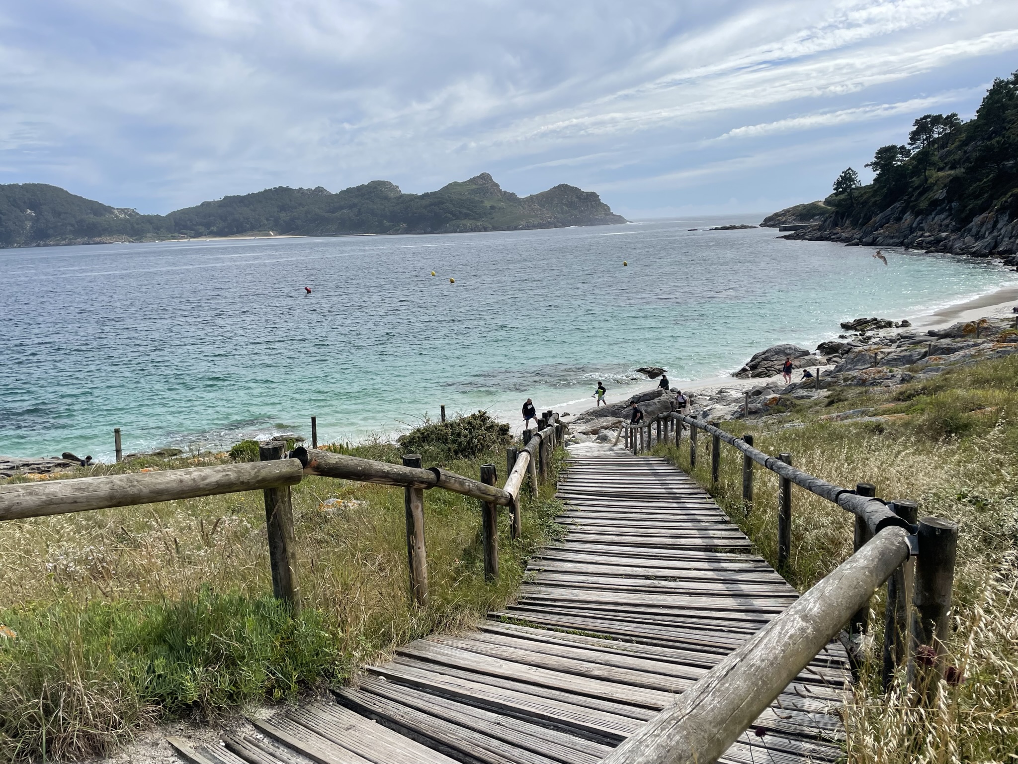 Playa de rodas en las islas cies en vigo