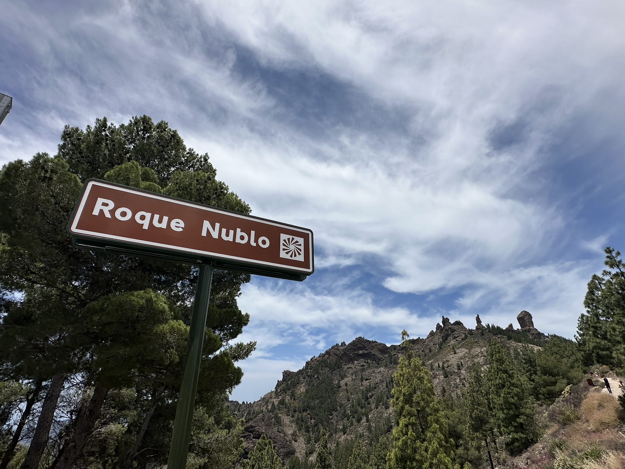 Cartel de Roque Nublo en Gran canaria