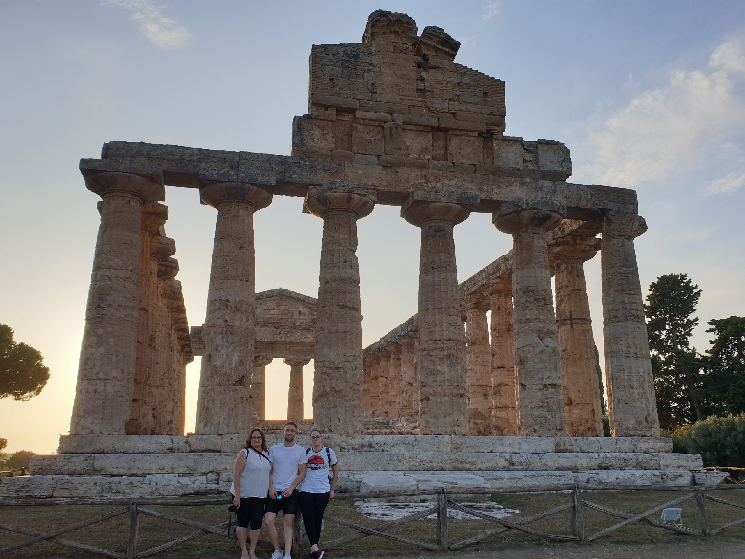Templo de Neptuno en Paestum, uno de los templos griegos mejor conservados de Italia.