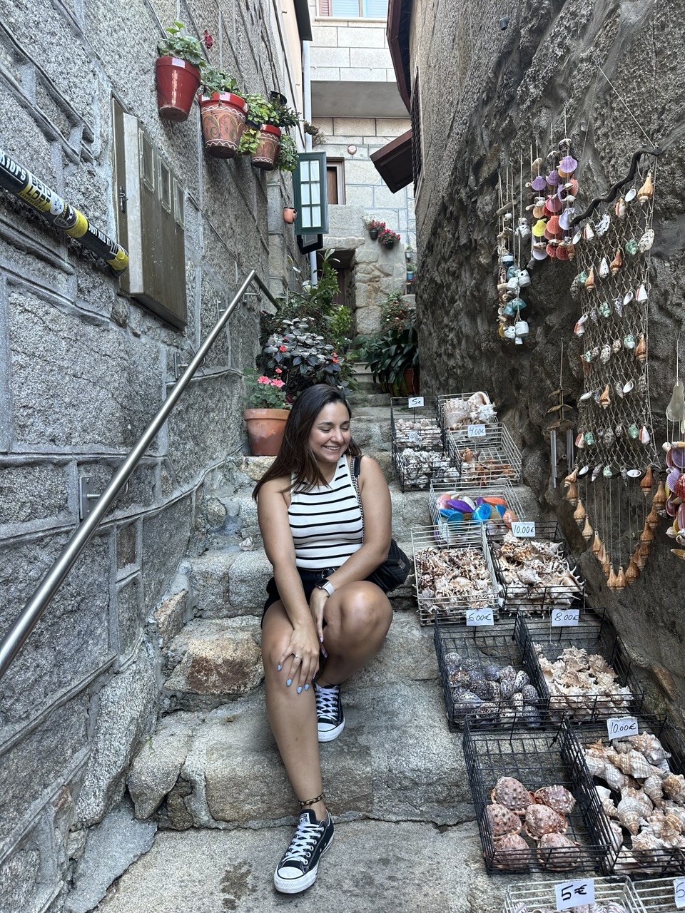 Callejuela de Combarro con chica