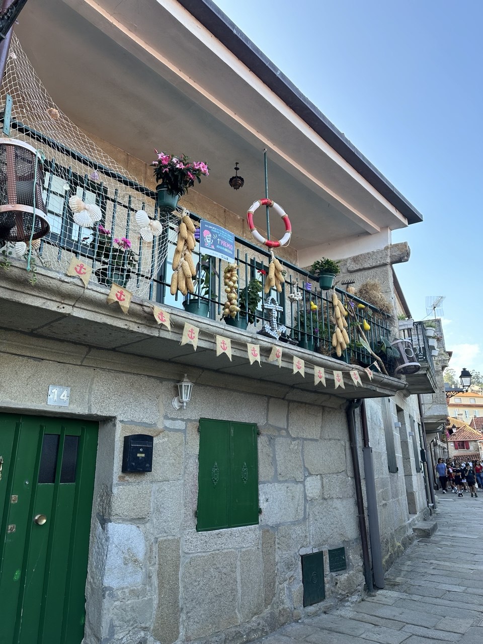 Casa decorada en Combarro