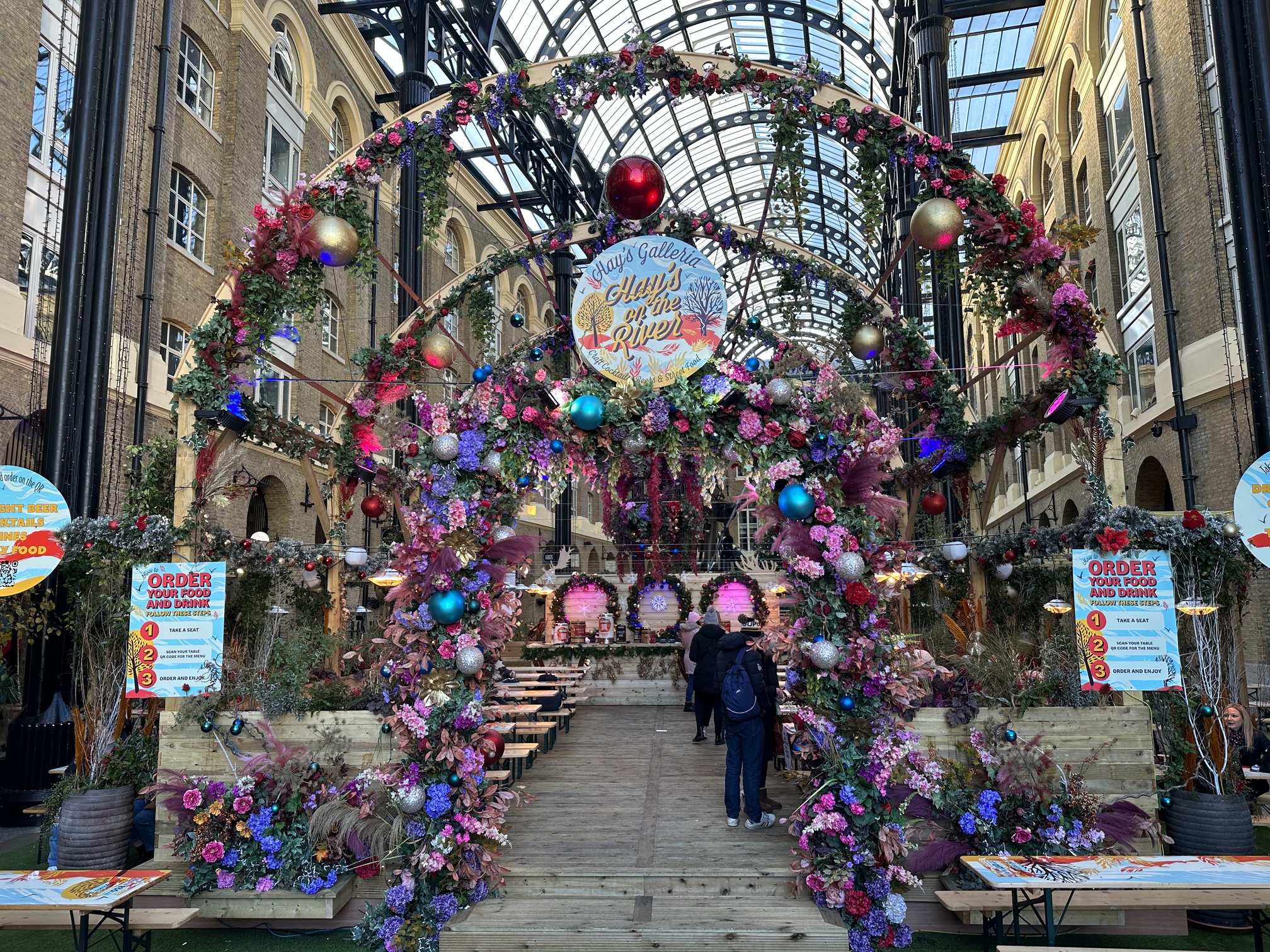 Hays gallery en Navidad en Londres