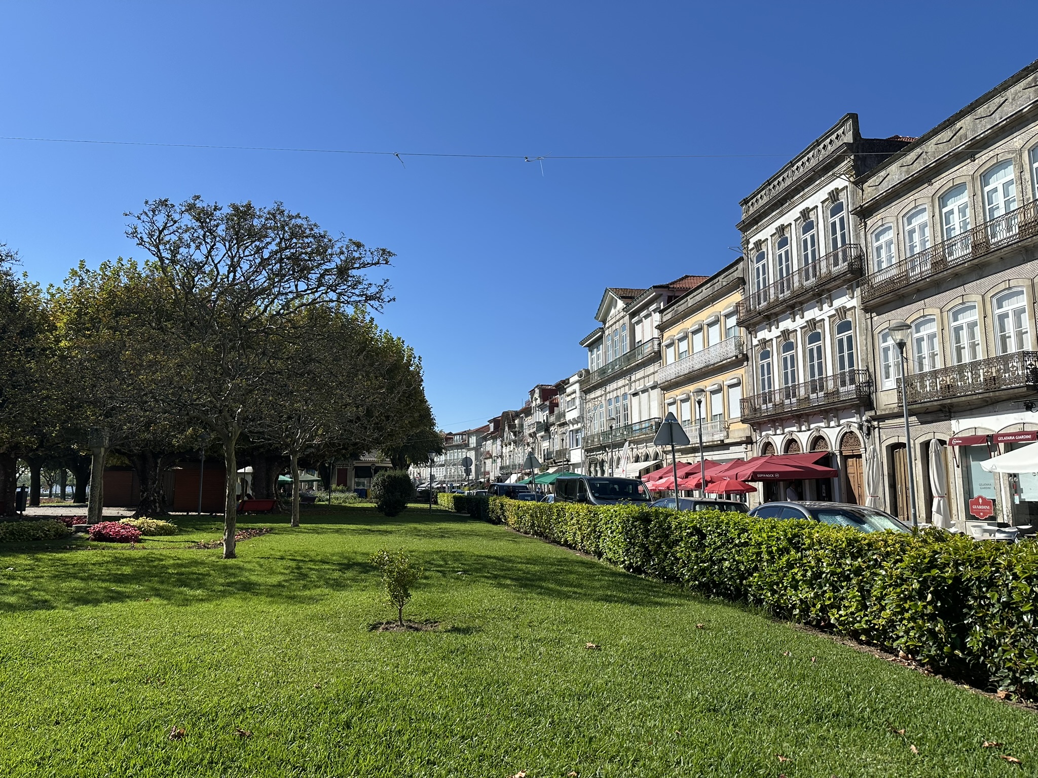 Jardín público en Viana do Castelo