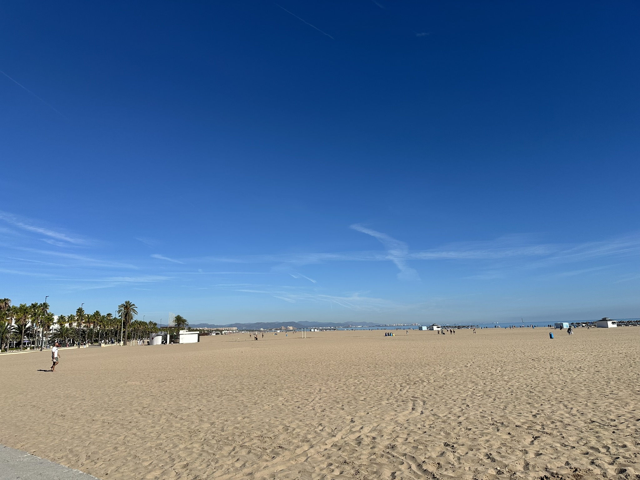 Playa de las arenas en Valencia