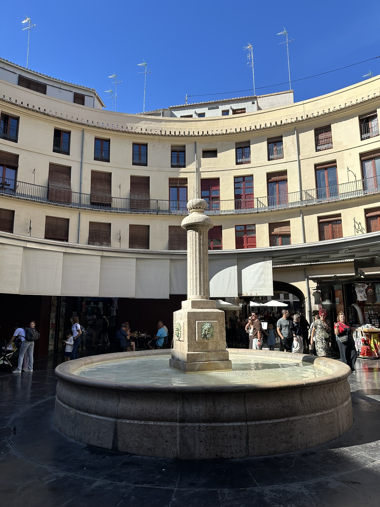 Plaza redonda en Valencia