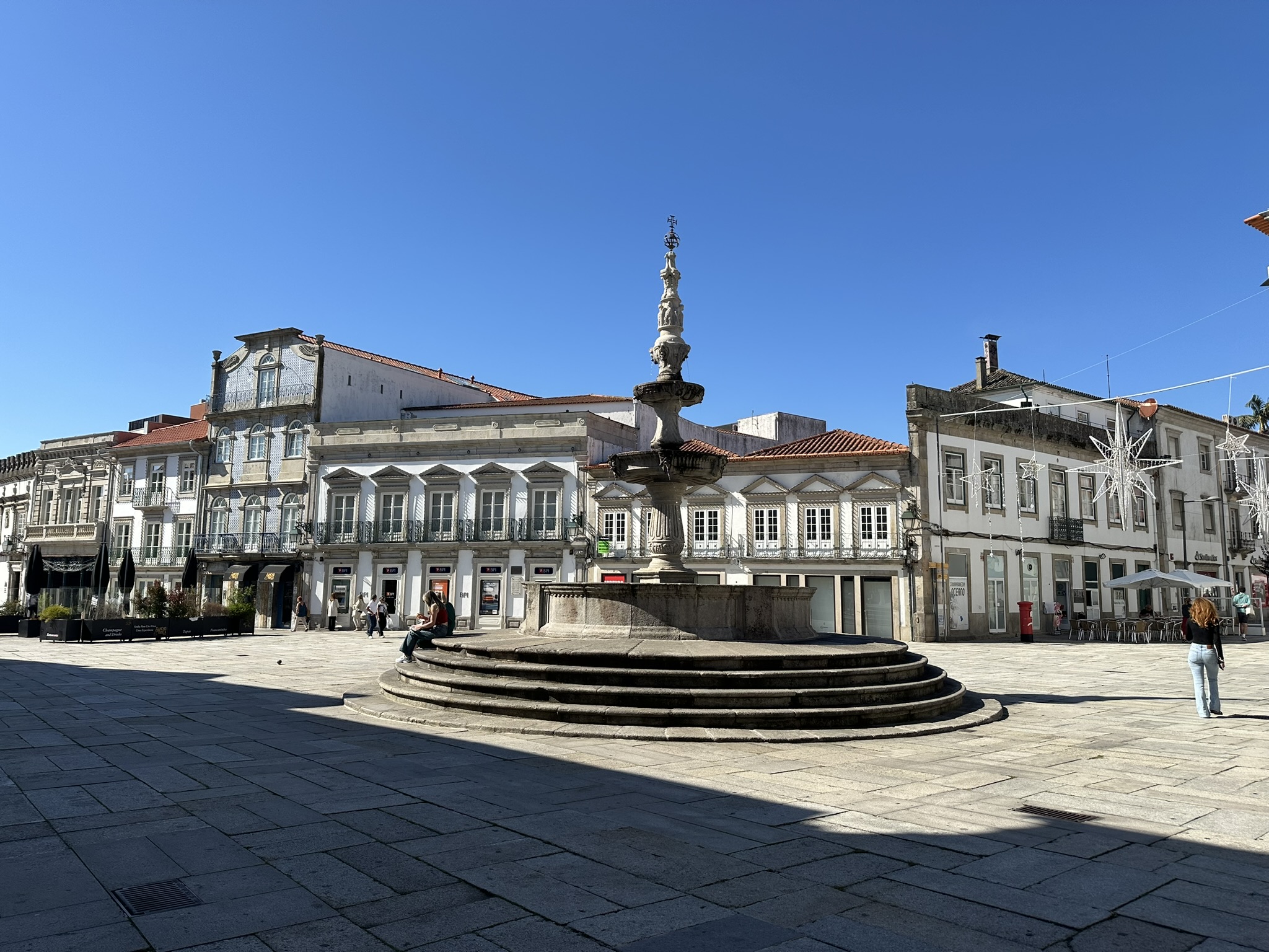 Plaza de la república en Viana do Castelo